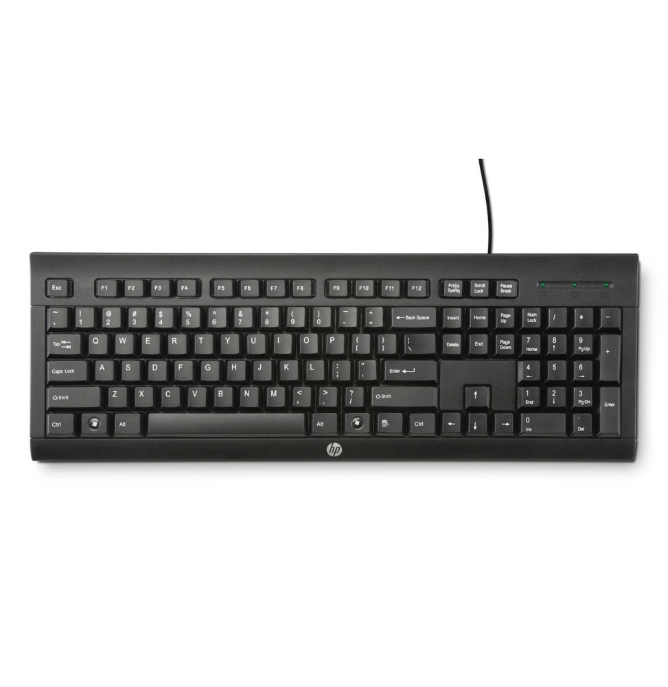 Clavier HP K1500 – USB filaire, touches silencieuses, robuste