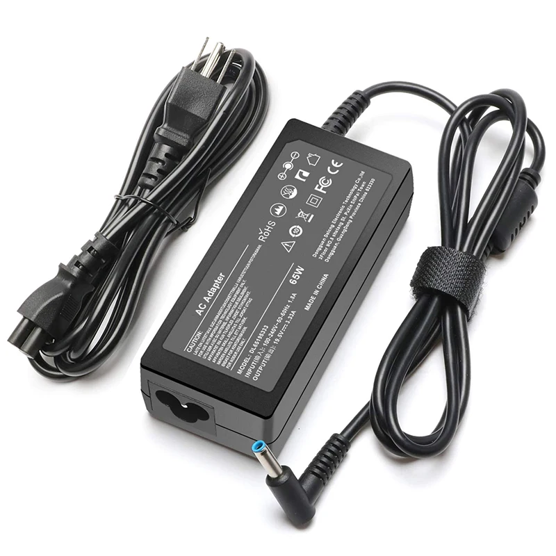 Chargeur universel HP 45 W – petit embout bleu, 19,5 V