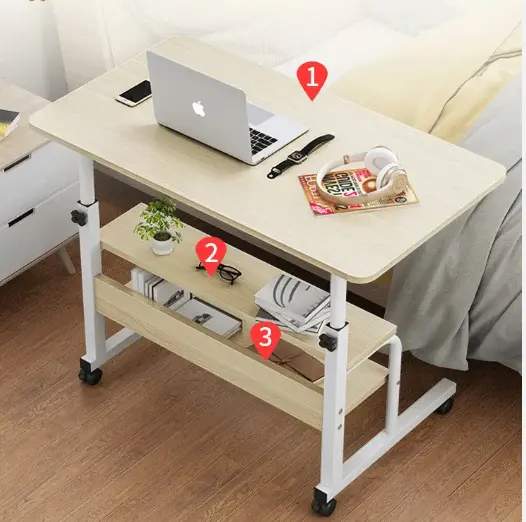 Table mobile réglable en hauteur – poste de travail sur roulettes