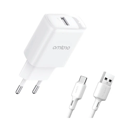 Oraimo Firefly 3 OCW-E66S+L53 - Chargeur Rapide 10W avec Technologie AniFast™, Fiche Europe, Câble Lightning 1m