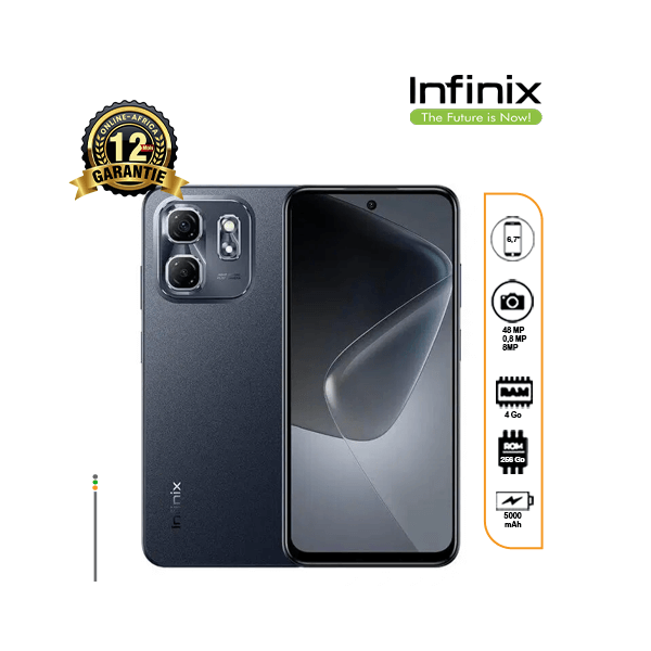 Infinix HOT 50i - Smartphone 6.7’’ 120Hz, Batterie 5000mAh, Appareil Photo 48MP, Double Haut-Parleurs, Android 14