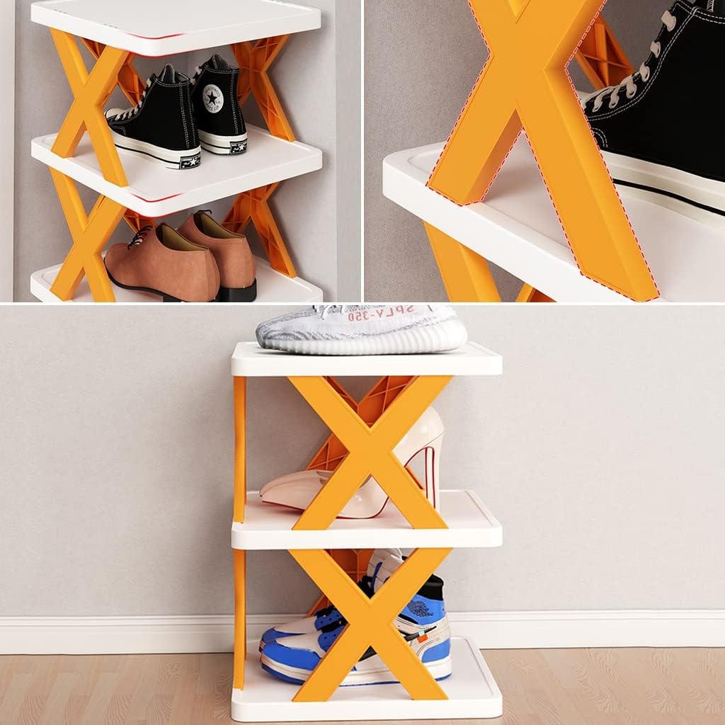 Étagère à chaussures verticale en plastique – 9 niveaux