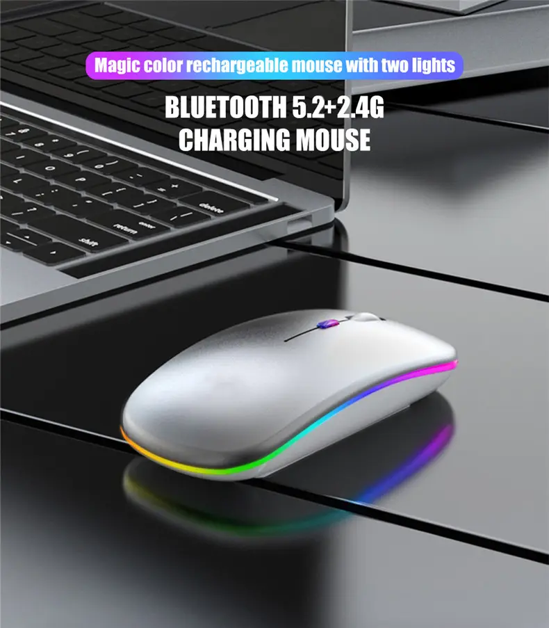 Souris Gaming Rechargeable Silencieuse Ultra-Performante X1 – Confort Ergonomique, RGB Personnalisable et Précision Absolue