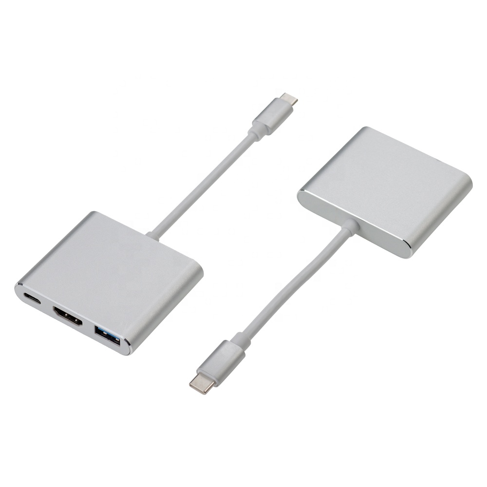 Adaptateur HUB Multiport 3 en 1 (USB, HDMI, USB-C)