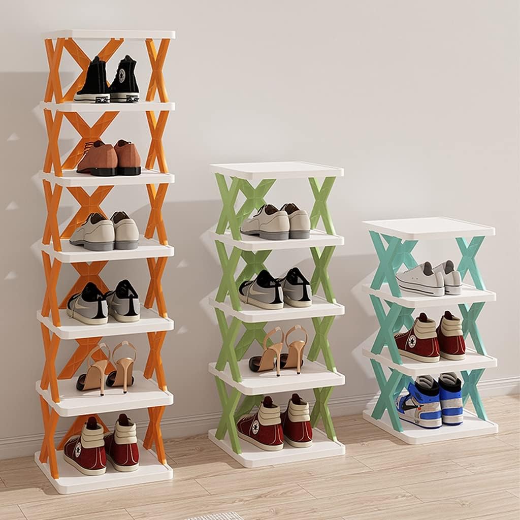 Étagère à chaussures verticale en plastique – 9 niveaux