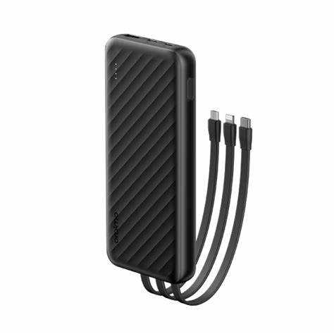 Oraimo Slice Link OPB-P5101 - Batterie Portable 10000mAh avec Technologie AniFast™, Charge Rapide, 3 Sorties (USB/Type-C/Lightning)